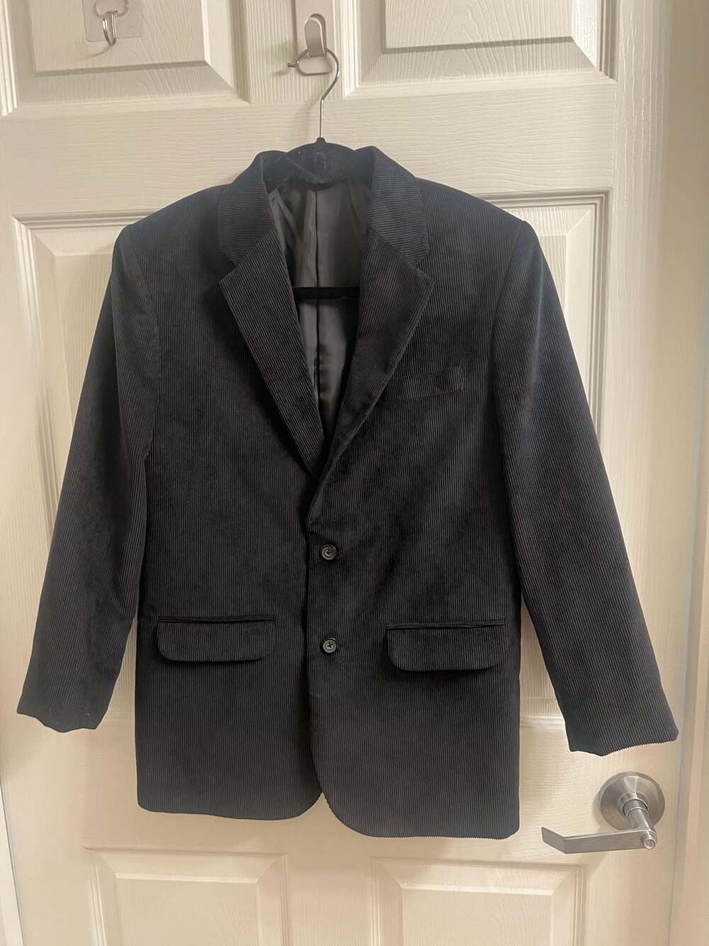 Dillards VTG Black Corduroy Two Button Sport Coat Blazer Jacket Women’s 16